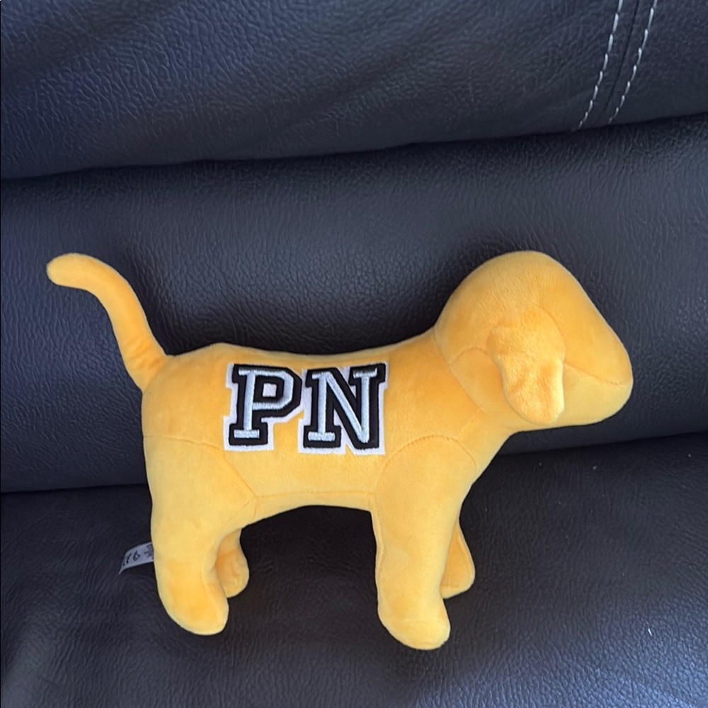 Victoria secret pink large yellow plush dog